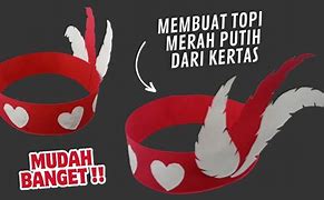 Topi Merah Putih Karton